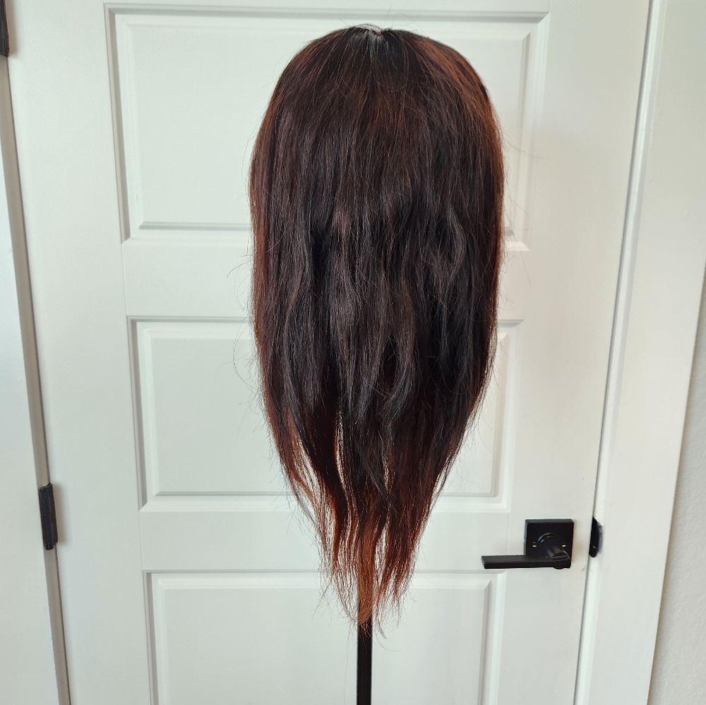 Human Hair Halo Dyed Lacefront Wig - Picture 4 of 9